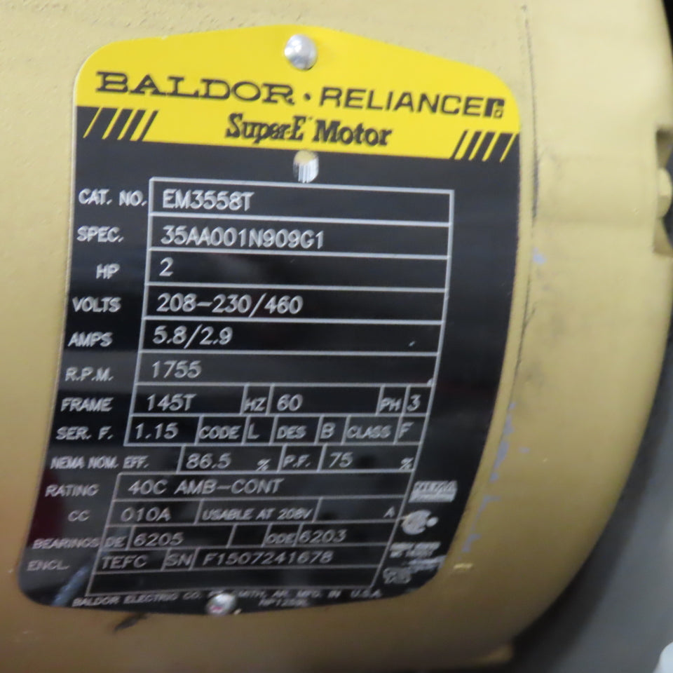 Greenheck TBI-CA-3H20-20 20" Inline Tube Axial Fan Blower 2Hp 208-230/460V
