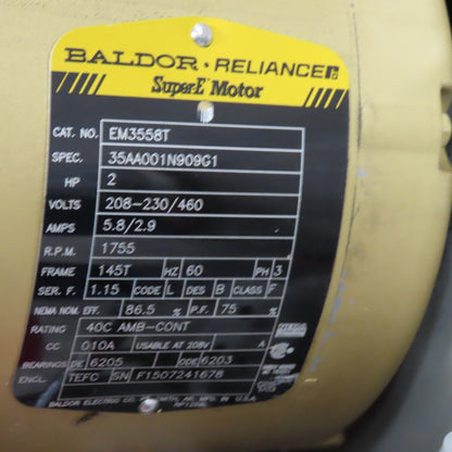 Greenheck TBI-CA-3H20-20 20" Inline Tube Axial Fan Blower 2Hp 208-230/460V