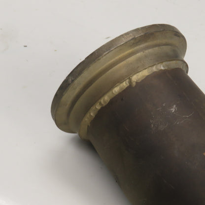 Long Steel 45° Elbow Flanged 4" OD 2-11/16" ID 8" OAL
