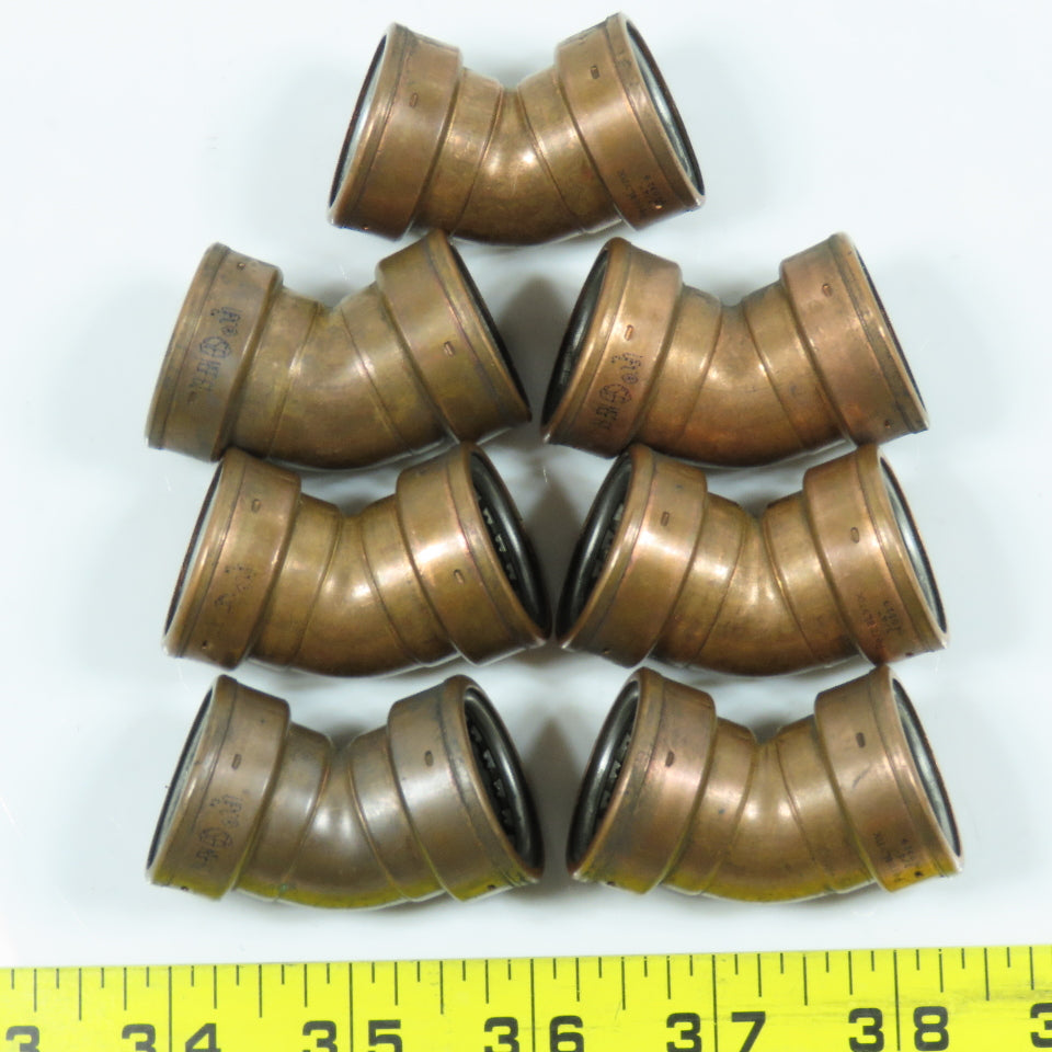 Permalynx 060329 3/4" Wrot Copper Push To Connect Fitting  45° Elbow Lot of 7