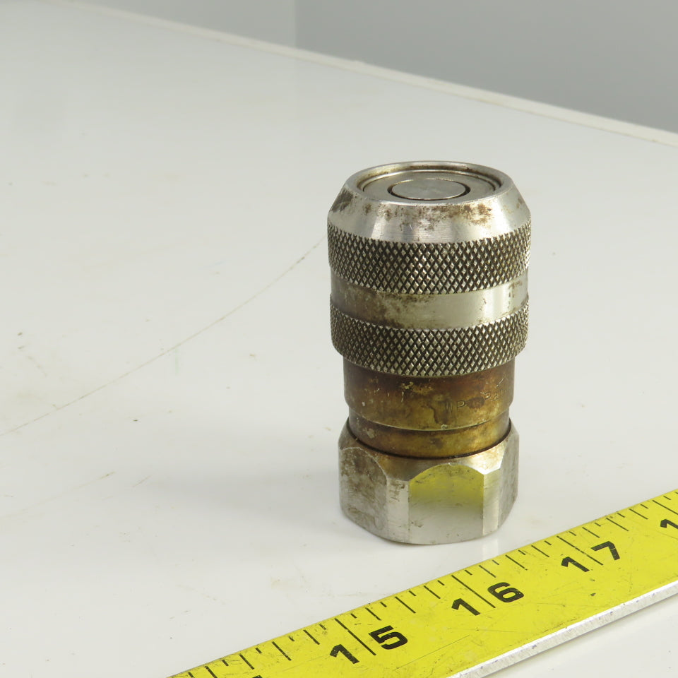 Parker RK FS-501-8FP Hydraulic Quick Connect Hose Coupling 1/2,1/2"-14 316 SS