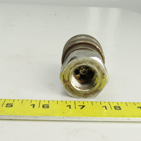 Parker RK FS-501-8FP Hydraulic Quick Connect Hose Coupling 1/2,1/2"-14 316 SS
