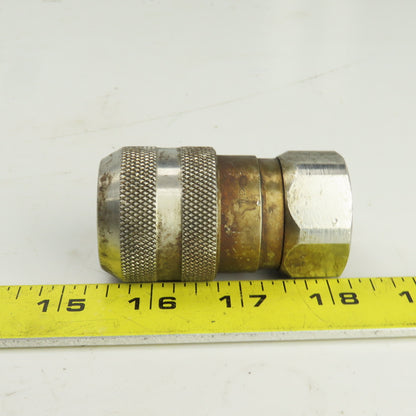 Parker RK FS-501-8FP Hydraulic Quick Connect Hose Coupling 1/2,1/2"-14 316 SS
