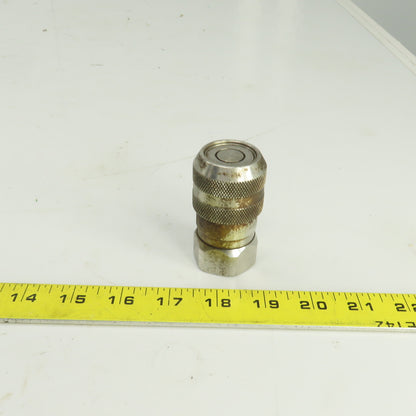 Parker RK FS-501-8FP Hydraulic Quick Connect Hose Coupling 1/2,1/2"-14 316 SS