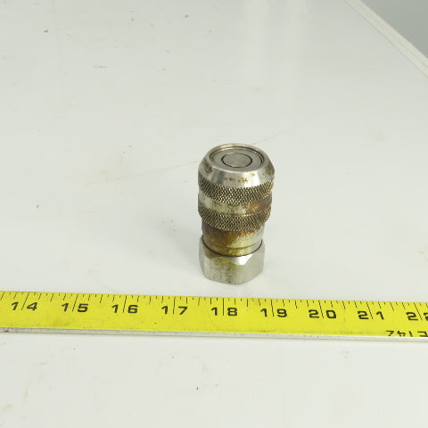 Parker RK FS-501-8FP Hydraulic Quick Connect Hose Coupling 1/2,1/2"-14 316 SS
