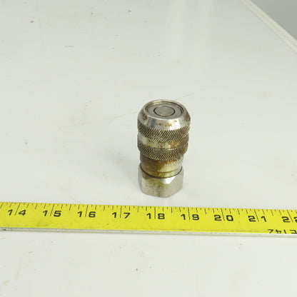 Parker RK FS-501-8FP Hydraulic Quick Connect Hose Coupling 1/2,1/2"-14 316 SS