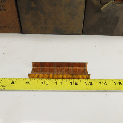 Copper Plated Closing Staples 5/8 SW 9040 Lot Of Appr. 10,000/4 Boxes
