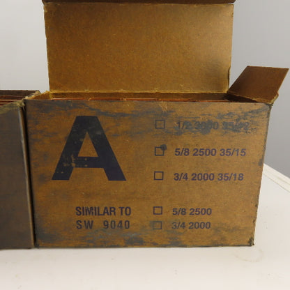 Copper Plated Closing Staples 5/8 SW 9040 Lot Of Appr. 10,000/4 Boxes