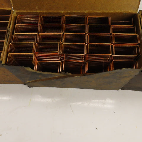 Copper Plated Closing Staples 5/8 SW 9040 Lot Of Appr. 10,000/4 Boxes