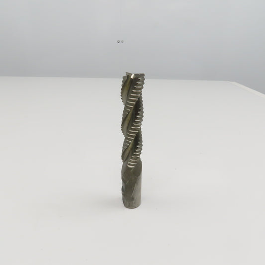 Hanita 1" Diam. 3 Flute Spiral Roughing End Mill HSS 1" Weldon 4" LOC