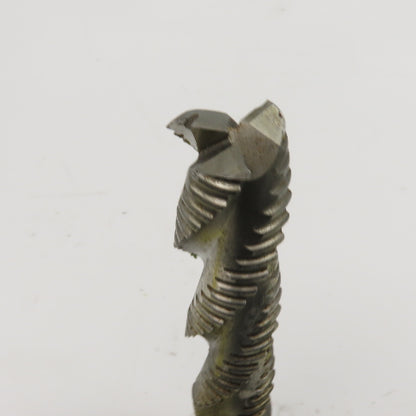 Hanita 1" Diam. 3 Flute Spiral Roughing End Mill HSS 1" Weldon 4" LOC