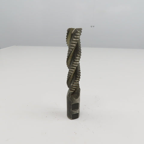 Hanita 1" Diam. 3 Flute Spiral Roughing End Mill HSS 1" Weldon 4" LOC