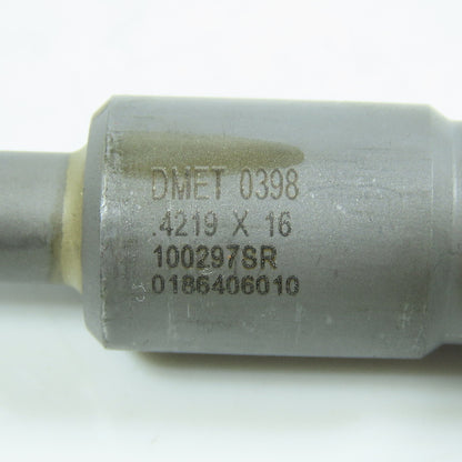 DME Tool 100297SR 27/64" x 16" Carbide Tipped Gun Drill Single Flute Coolant Fed