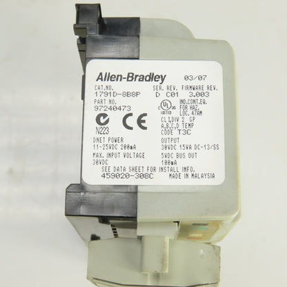 Allen Bradley 1791D-8B8P Ser. D Compact Block I/O Module Rev C01 Firm Rev 3.003