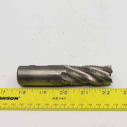 Niagara 1" Diam. 5 Flute Spiral Roughing End Mill HSS 1" Weldon 2" LOC
