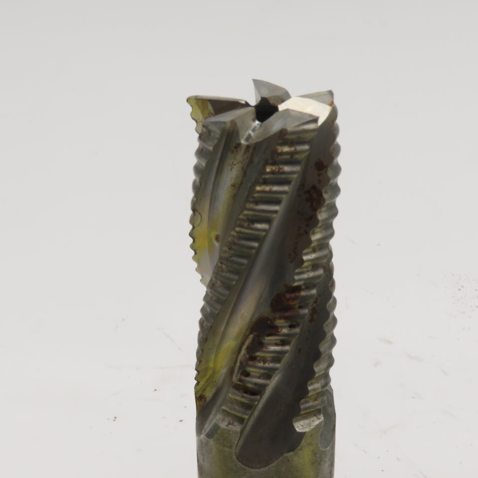 Niagara 1" Diam. 5 Flute Spiral Roughing End Mill HSS 1" Weldon 2" LOC
