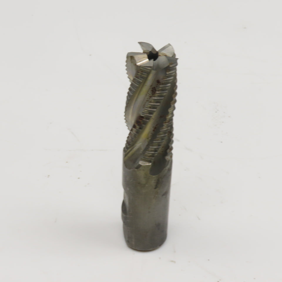 Niagara 1" Diam. 5 Flute Spiral Roughing End Mill HSS 1" Weldon 2" LOC
