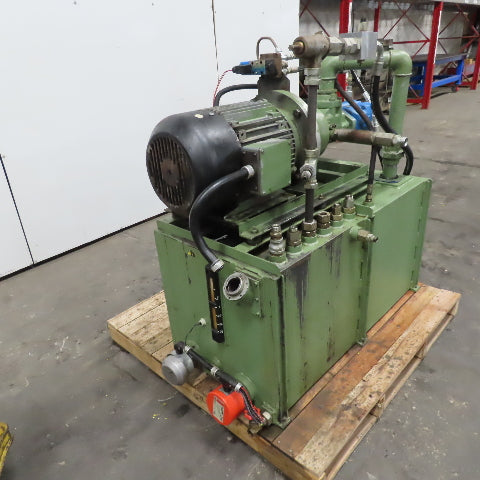 Vickers PVQ20B2RSE3S21CG30 70 USG Heated Baffled Hydraulic Tank 15Hp 460V 3Ph