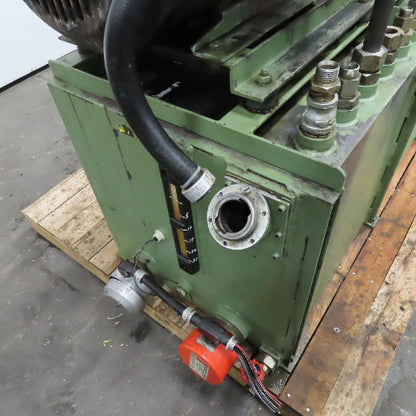 Vickers PVQ20B2RSE3S21CG30 70 USG Heated Baffled Hydraulic Tank 15Hp 460V 3Ph