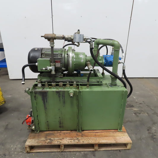 Vickers PVQ20B2RSE3S21CG30 70 USG Heated Baffled Hydraulic Tank 15Hp 460V 3Ph