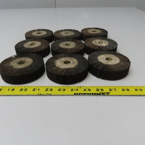 Flap Wheel 4" x 1" x 5/8"Arbor  80 Grit Lot of 9