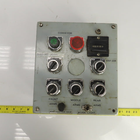 9-1/2" x 8-1/2" x 5" Electrical Enclosure Operator Control Switch Assembly