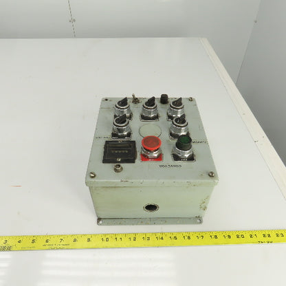 9-1/2" x 8-1/2" x 5" Electrical Enclosure Operator Control Switch Assembly
