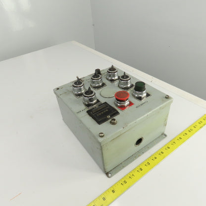 9-1/2" x 8-1/2" x 5" Electrical Enclosure Operator Control Switch Assembly