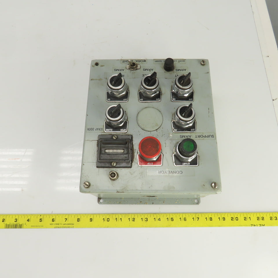 9-1/2" x 8-1/2" x 5" Electrical Enclosure Operator Control Switch Assembly