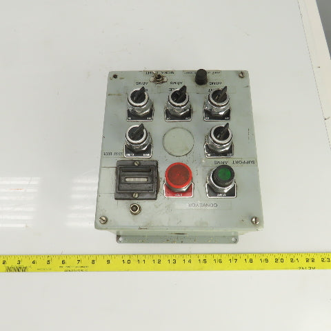 9-1/2" x 8-1/2" x 5" Electrical Enclosure Operator Control Switch Assembly