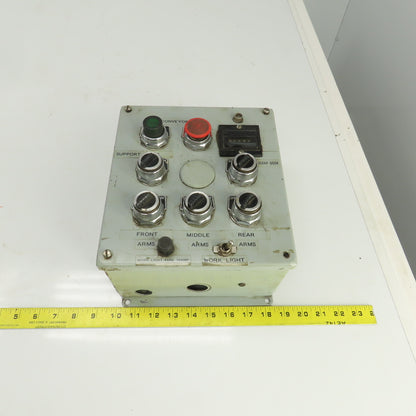 9-1/2" x 8-1/2" x 5" Electrical Enclosure Operator Control Switch Assembly