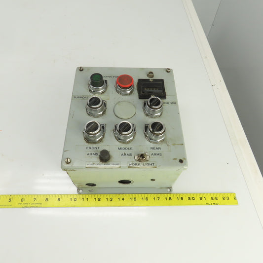 9-1/2" x 8-1/2" x 5" Electrical Enclosure Operator Control Switch Assembly