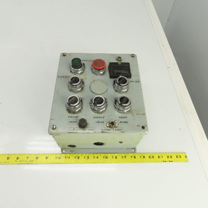 9-1/2" x 8-1/2" x 5" Electrical Enclosure Operator Control Switch Assembly
