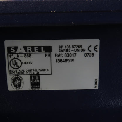 Sarel A-868 15-3/4" x 11-3/4" x 5" Electrical Enclosure W/Backplate Type 4,4X