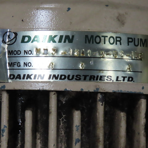 Daikin VD3-15A1R-95 11 USG Hydraulic Power Unit 2.2kW 200/220V  Heat Exchanger