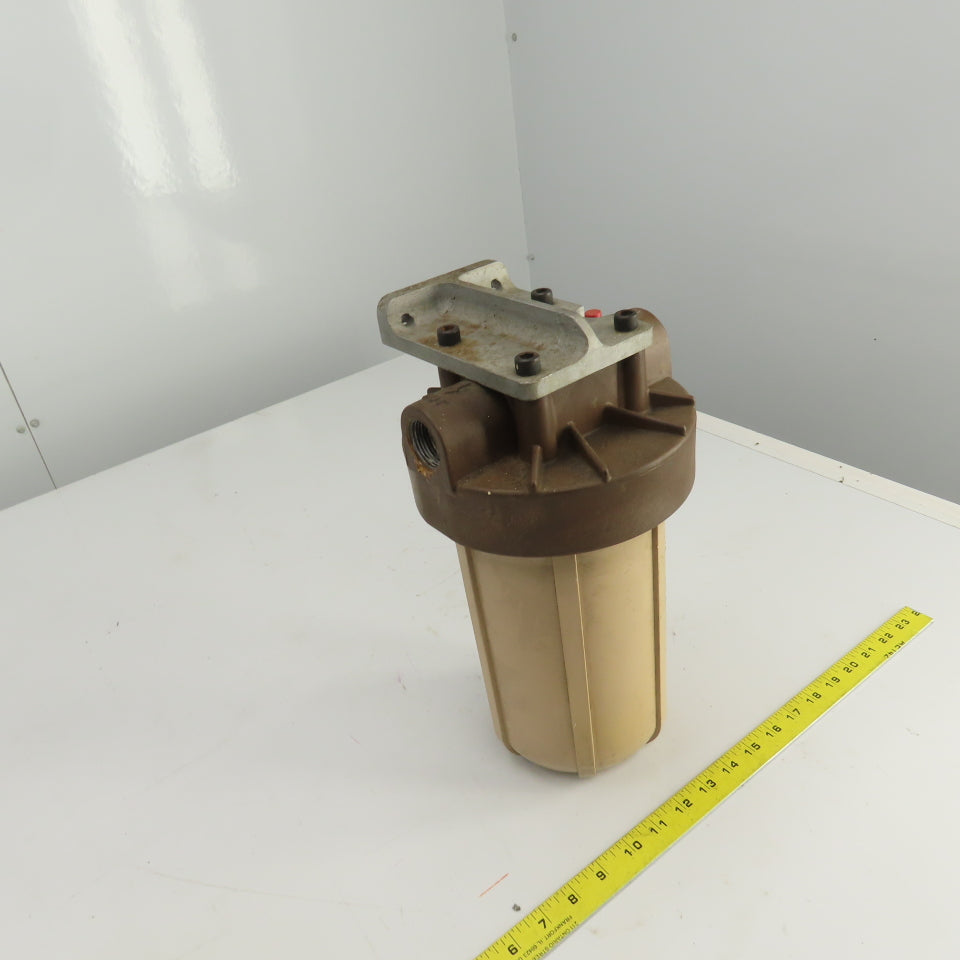 Agiecut Water Filter Housing ID 5-1/4" x 10" Deep 1" NPT From Model 100