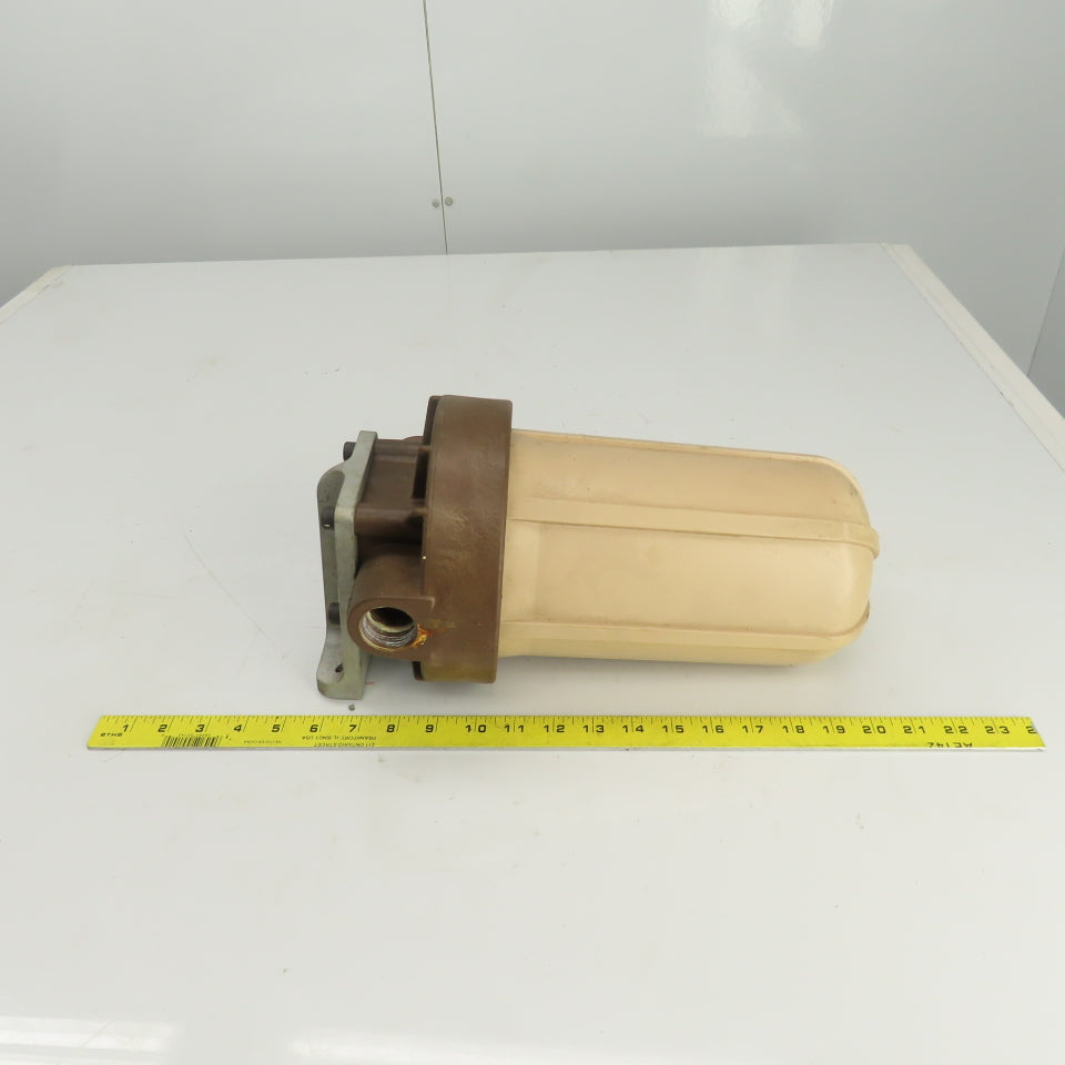 Agiecut Water Filter Housing ID 5-1/4" x 10" Deep 1" NPT From Model 100