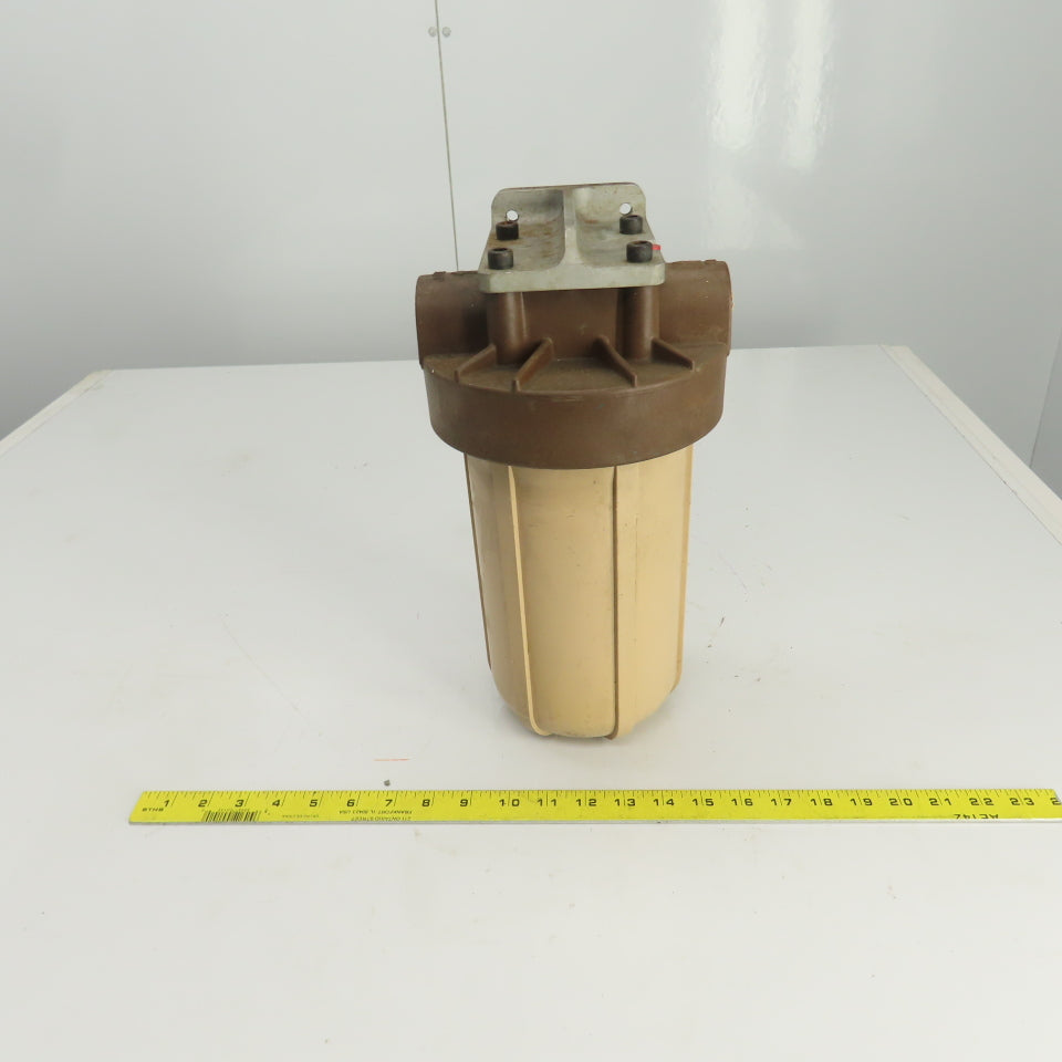 Agiecut Water Filter Housing ID 5-1/4" x 10" Deep 1" NPT From Model 100