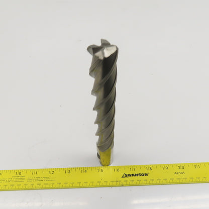 MHC 1" Diam 4 Flute Spiral End Mill HSS 1" Weldon 6" LOC