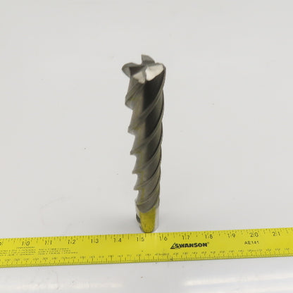 MHC 1" Diam 4 Flute Spiral End Mill HSS 1" Weldon 6" LOC