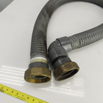 AGIE Agiecut 100 2-1/2" ID PVC Suction Hose 80" OAL 90° & Straight Fittings