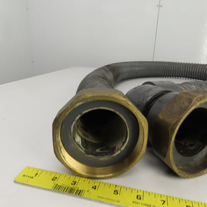 AGIE Agiecut 100 2-1/2" ID PVC Suction Hose 80" OAL 90° & Straight Fittings