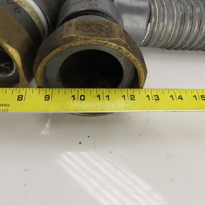 AGIE Agiecut 100 2-1/2" ID PVC Suction Hose 80" OAL 90° & Straight Fittings