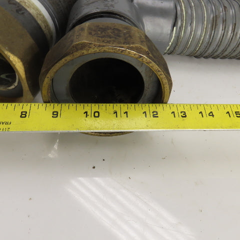 AGIE Agiecut 100 2-1/2" ID PVC Suction Hose 80" OAL 90° & Straight Fittings
