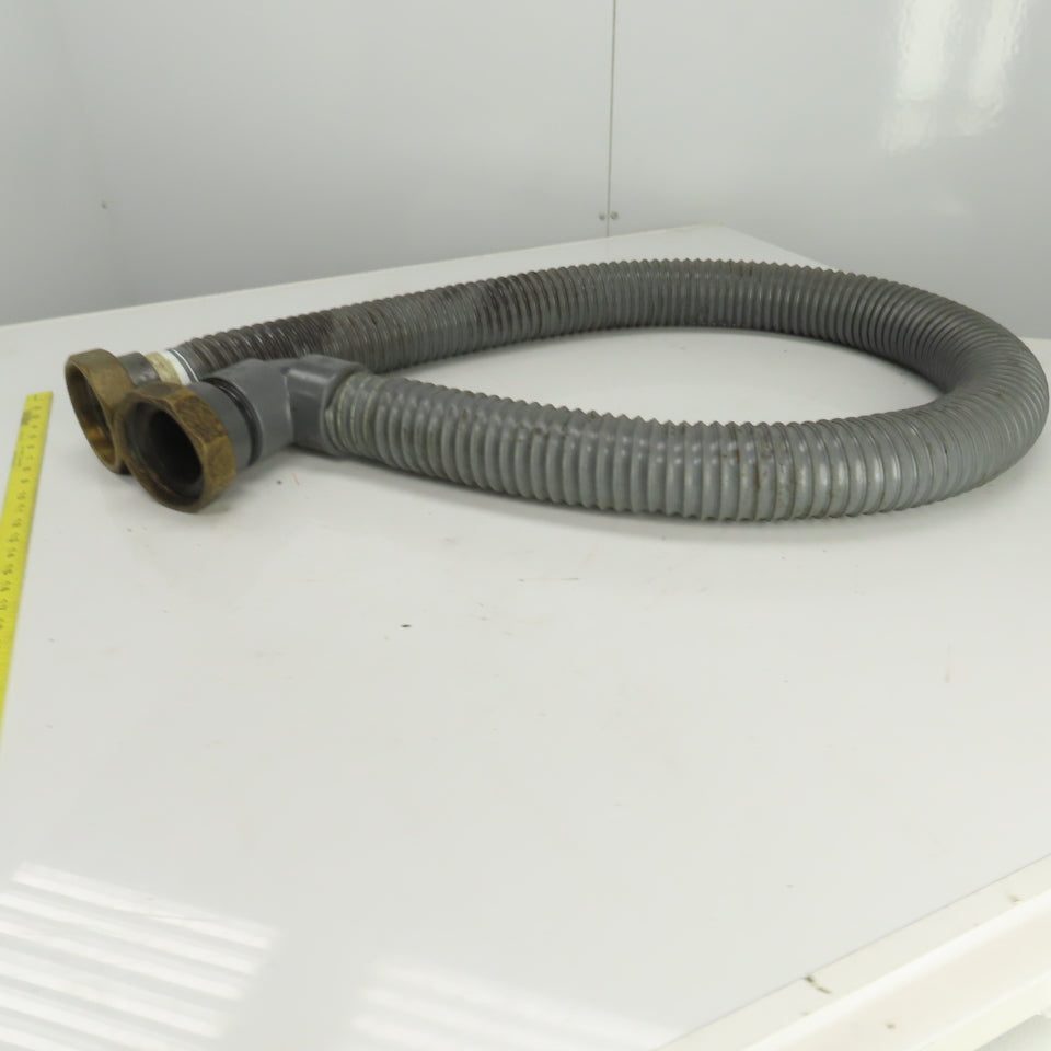 AGIE Agiecut 100 2-1/2" ID PVC Suction Hose 80" OAL 90° & Straight Fittings