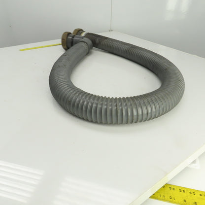 AGIE Agiecut 100 2-1/2" ID PVC Suction Hose 80" OAL 90° & Straight Fittings