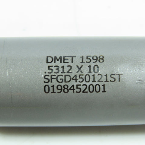 DME Tool 17/32".5312  x 10" Carbide Tipped Gun Drill Single Flute Coolant Fed