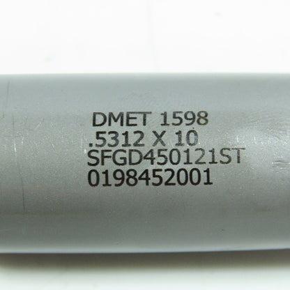 DME Tool 17/32".5312  x 10" Carbide Tipped Gun Drill Single Flute Coolant Fed