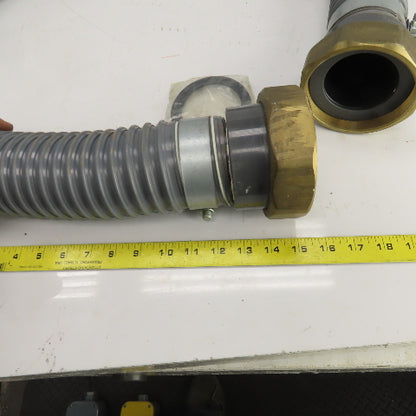 AGIE Agiecut 100 2-1/2" ID PVC Suction Hose 79" OAL Straight Fittings