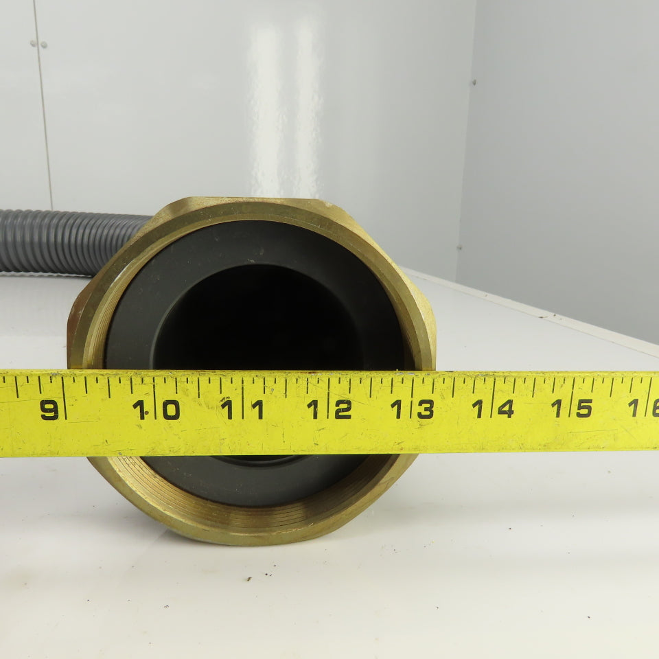 AGIE Agiecut 100 2-1/2" ID PVC Suction Hose 79" OAL Straight Fittings